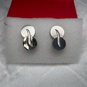 Givenchy Vintage Elegant Silver Earrings